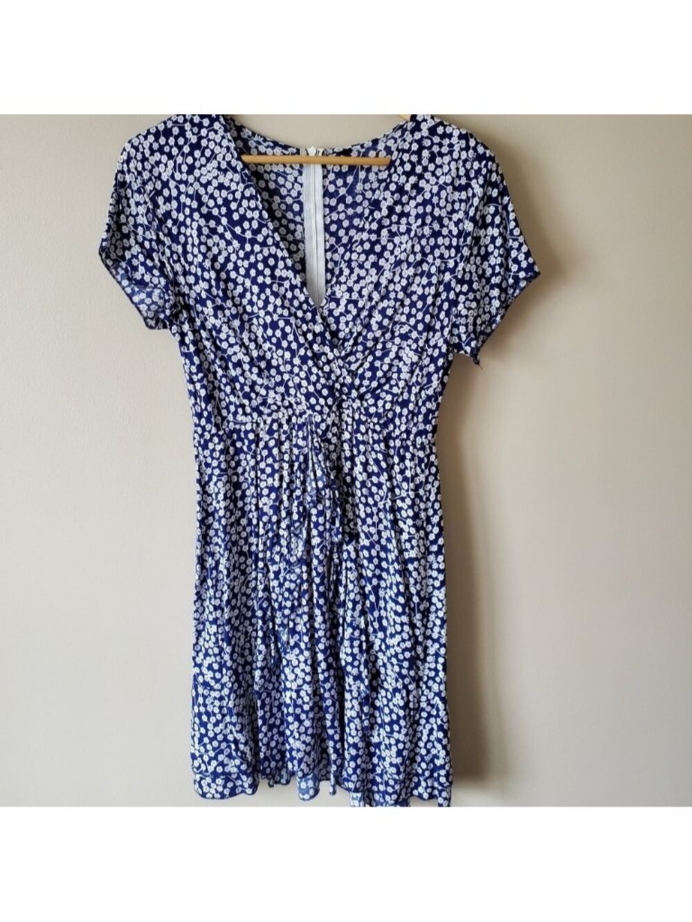 Blue Floral Mini Dress